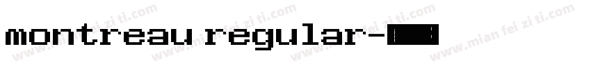 montreau regular字体转换